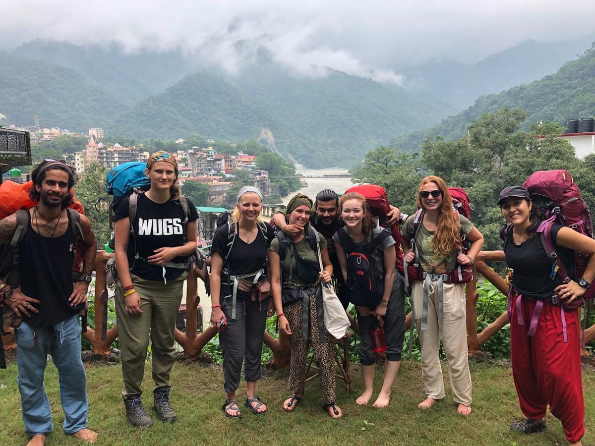 Skyard Rishikesh, Laxman Jhula Vandrarhem Exteriör bild